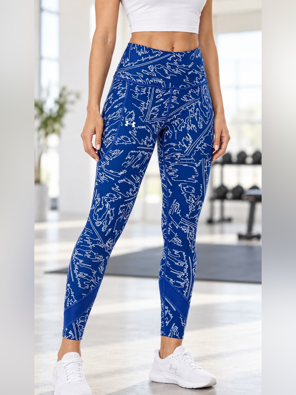 Under Armour Breathelux High-rise Ankle Leggings XS Cobalt Blue Athletic